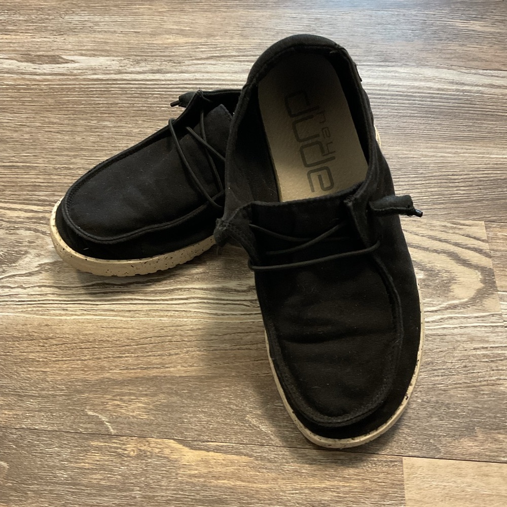 Hey Dude Black Wendy L Slip On Shoes 7